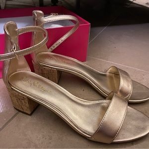 Gold metallic Lilly Pulitzer sandals